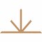 Ekena Millwork Saratoga Timber Gable Bracket, Western Red Cedar, 84"W x 49"H x 3 1/2"D x 3 1/2"F, 14/12 Pitch GBW084X49X0404SAR00SWR - alternate 1